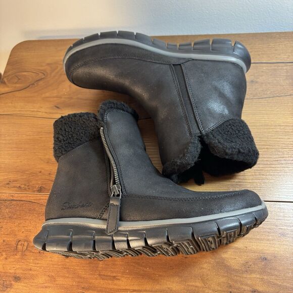 Skechers Z19125 Women's Black Textile Synergy Collab Zip Up Booties Size US 8 M - Picture 8 of 8